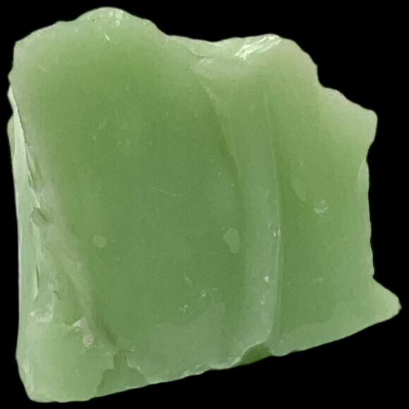 Lime Green Art Glass Cullet Glowing Manganese Slag Glass #4GX288 - Picture 4 of 8